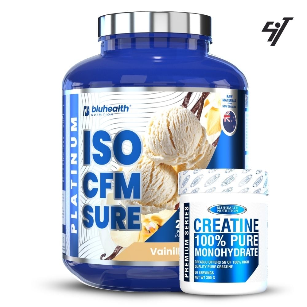 ISO CFM SURE PLATINUM 5LB VAINILLA+CREATINA BLUHEALTH 300GR - 1