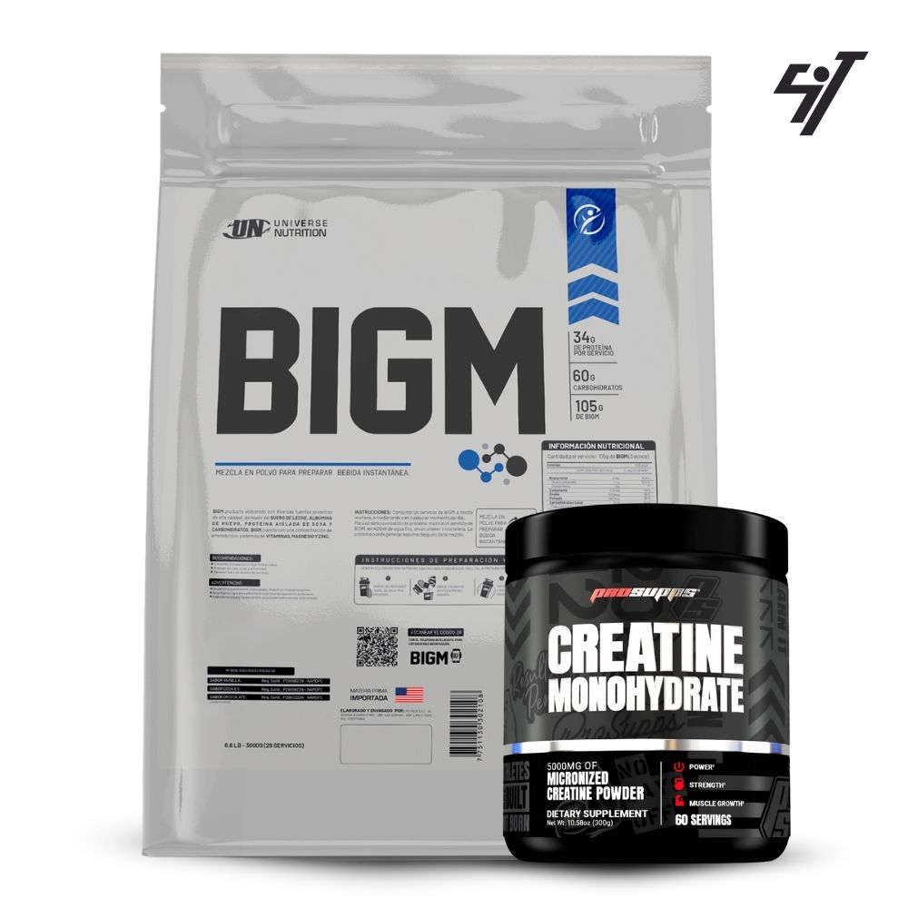 BIGM 5 KG VAINILLA+CREATINA PROSUPPS 300GR - 1