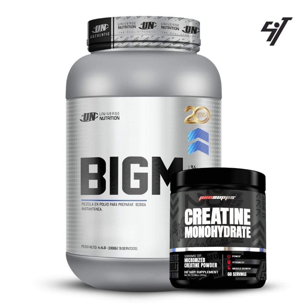 BIGM 2 KG CHOCOLATE+CREATINA PROSUPPS 300GR - 1
