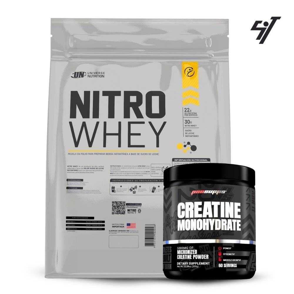 NITRO WHEY 5 KG VAINILLA+CREATINA PROSUPPS 300GR - 1