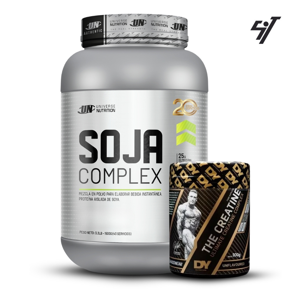 SOJA COMPLEX 1.5 KG COOKIES+CREATINA DORIAN YATES 300GR - 1