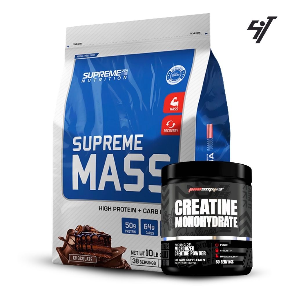 SUPREME MASS 10LB CHOCOLATE+CREATINA PROSUPPS 300GR - 1