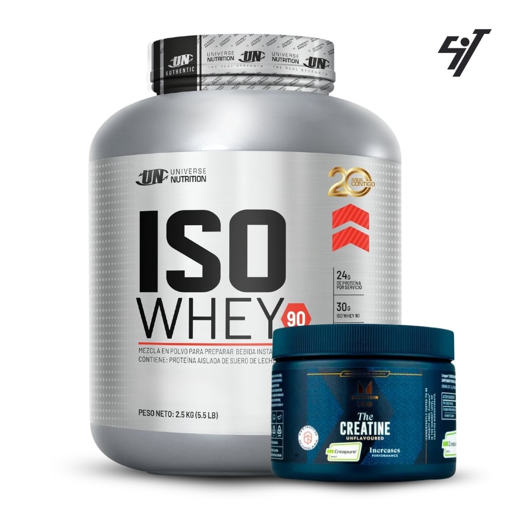 ISO WHEY 90 5.5 LB CHOCOLATE+CREATINA CREAPURE 250GR - 1