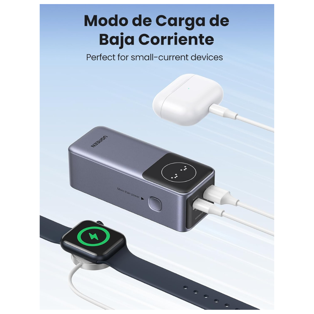 UGREEN POWER BANK 12,000MAH 100W CARGA RAPIDA LAPTOP CELULAR - 5