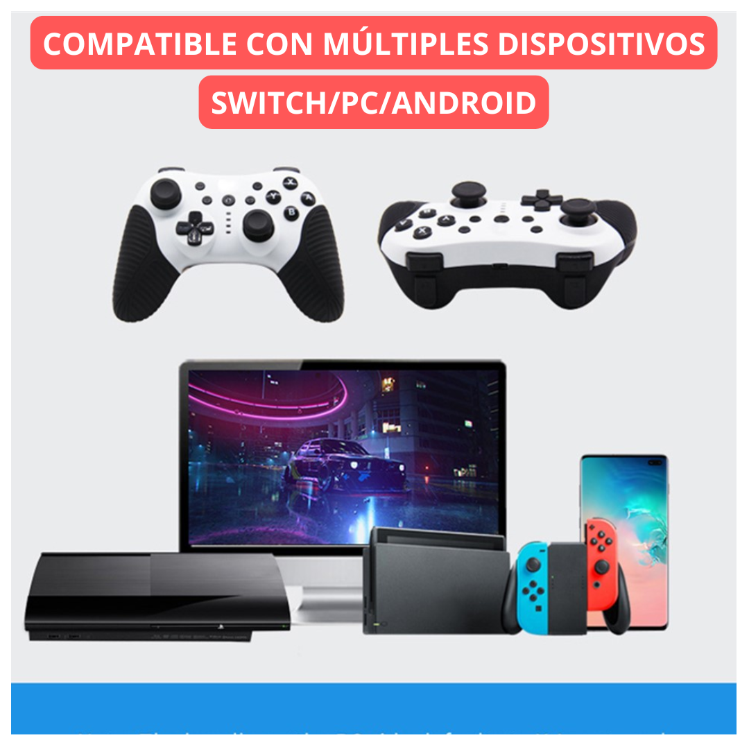 MANDO JOYSTICK CONTROL PRO INALÁMBRICO PARA PC SWITCH OLED LITE - FUNCIÓN TURBO GIROSCOPIO Y VIBRACIÓN HS-SW510 - 7