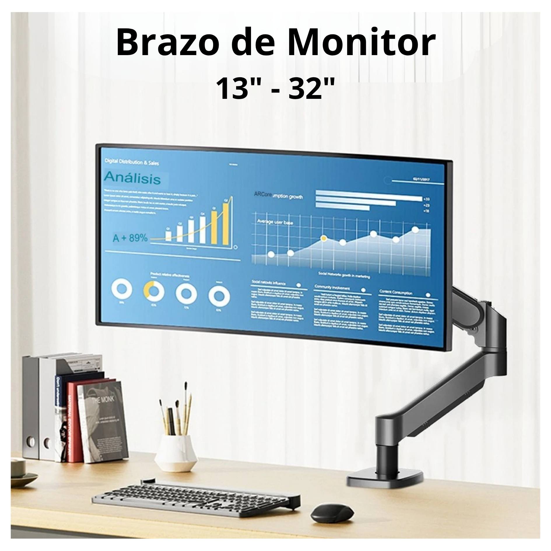 RACK SOPORTE MONITOR 13-32 01 BRAZO F80 - 2
