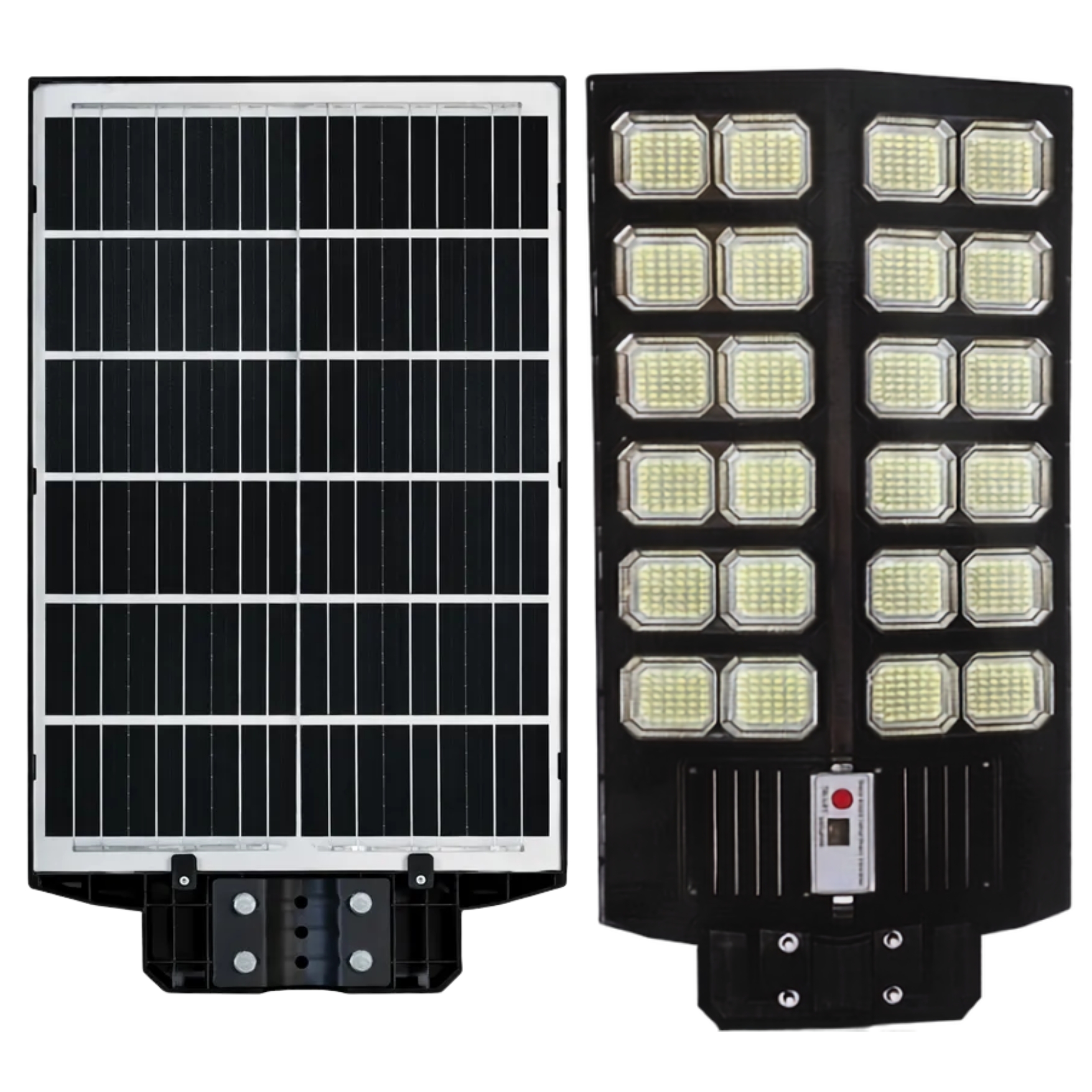 REFLECTOR FAROLA LUZ LED CON PANEL SOLAR LAMPARA ILUMINACIÓN SOLAR 600W + SOPORTE CONTROL REMOTO - 3