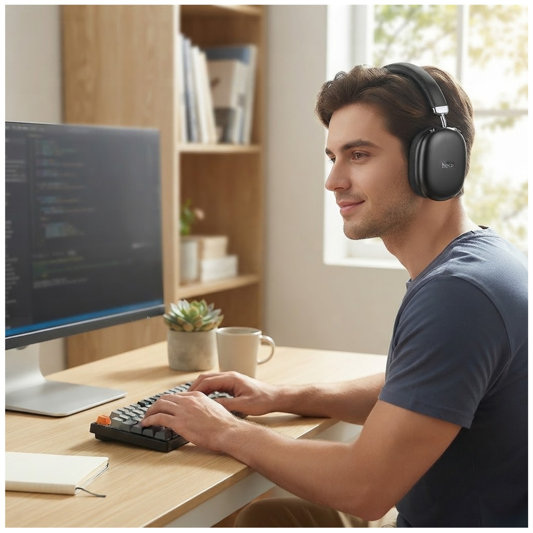AUDIFONO BLUETOOTH HOCO W35 MAX INALÁMBRICO DE VINCHA 90 HORAS BATERÍA OVER EAR - 6