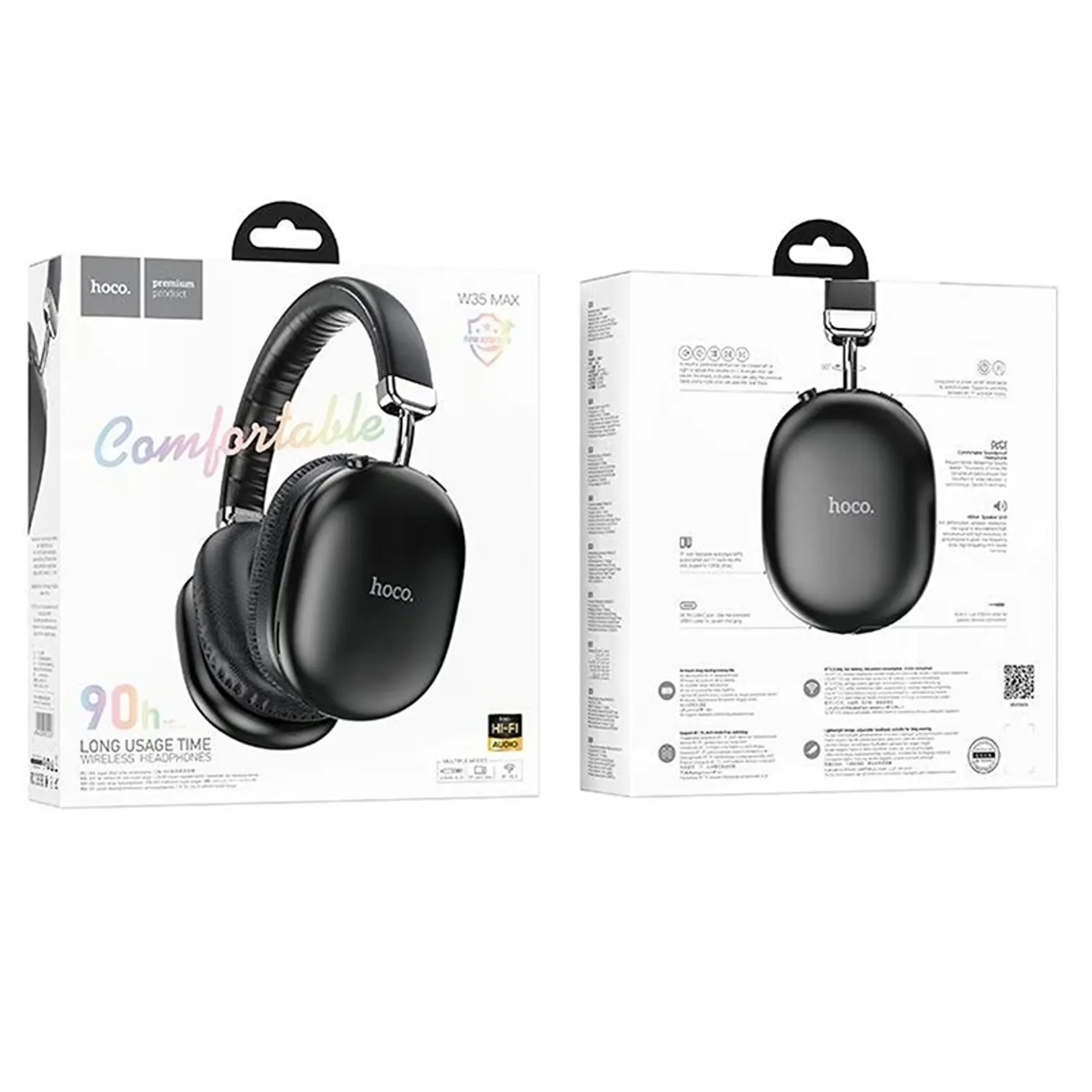 AUDIFONO BLUETOOTH HOCO W35 MAX INALÁMBRICO DE VINCHA 90 HORAS BATERÍA OVER EAR - 7
