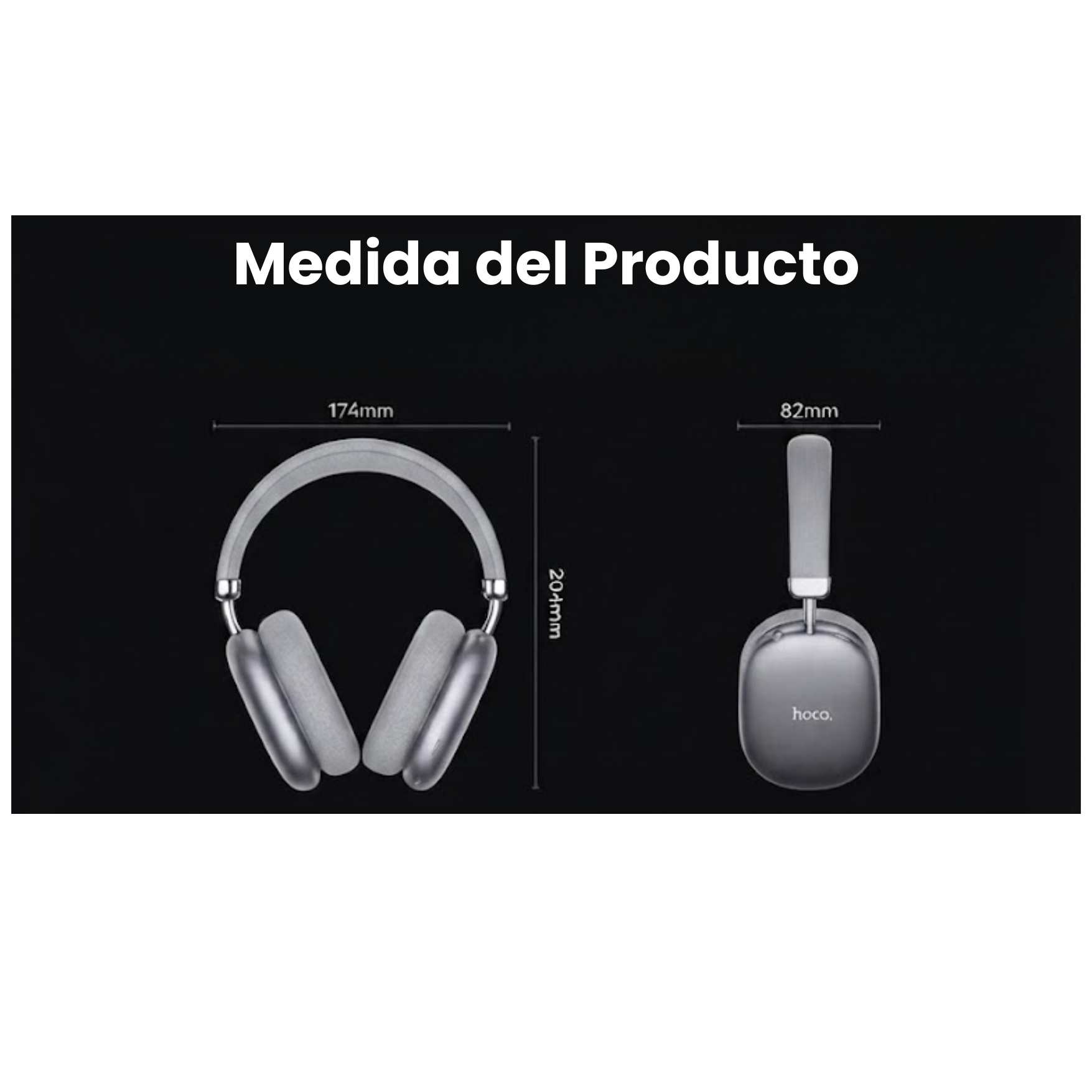 AUDIFONO BLUETOOTH HOCO W35 MAX INALÁMBRICO DE VINCHA 90 HORAS BATERÍA OVER EAR - 5