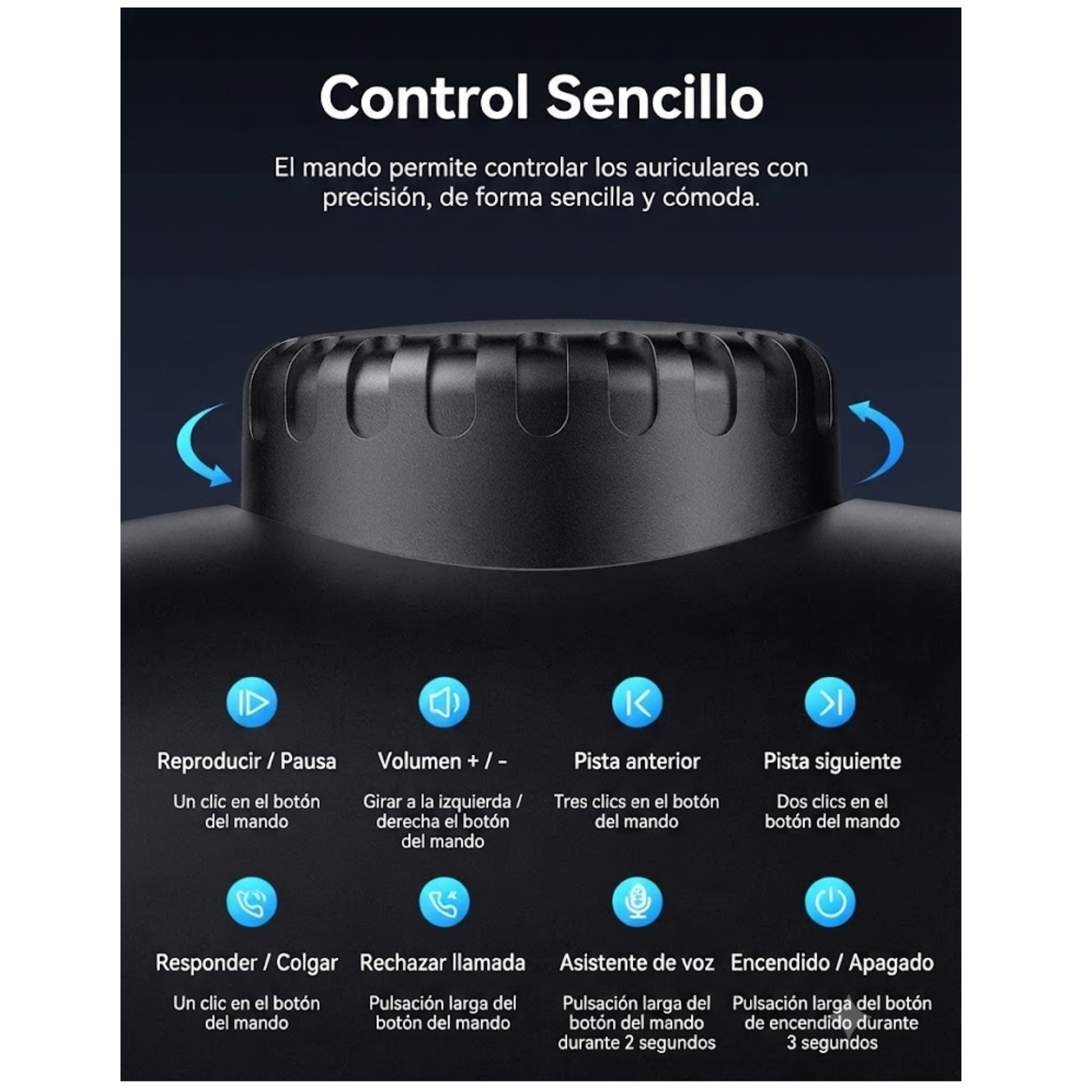 AUDIFONO BLUETOOTH HOCO W35 MAX INALÁMBRICO DE VINCHA 90 HORAS BATERÍA OVER EAR - 6