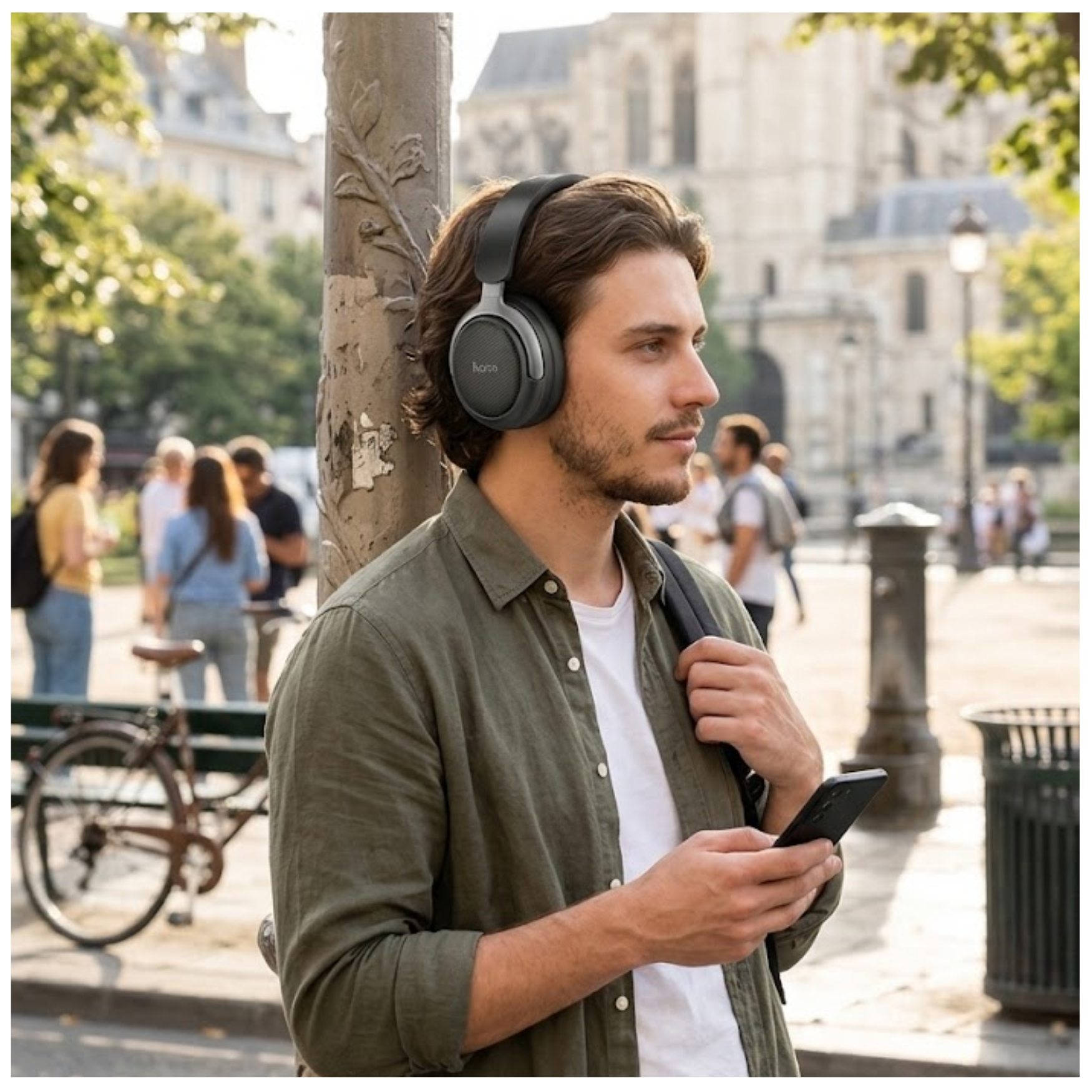 AUDIFONO CON CANCELACIÓN DE RUIDO HOCO W53 PLUS CON MICRÓFONO 90 HORAS OFF ANC / 45 HORAS ANC ON - 6