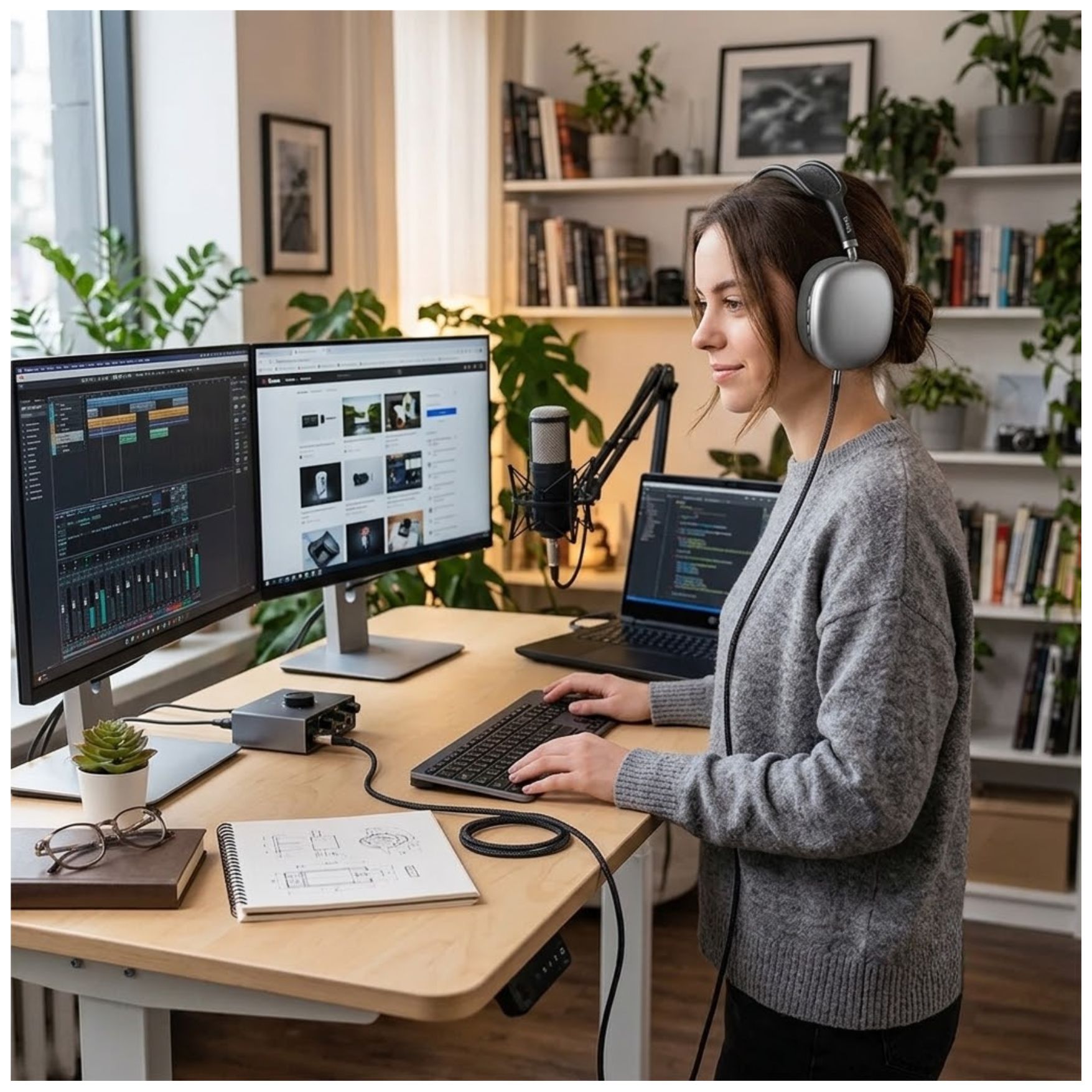 AUDÍFONOS INALÁMBRICOS HOCO ESD15 CON MICRÓFONO BLUETOOTH 5.3 12 HORAS - 4