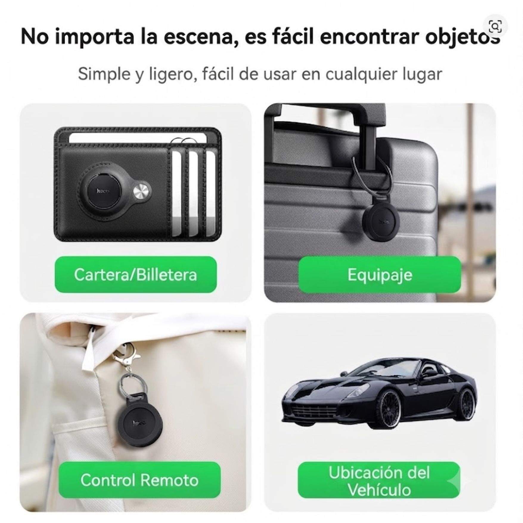 LOCALIZADOR INTELIGENTE RASTREADOR GPS HOCO E101 SMART FINDER DUAL IPHONE Y ANDROID - 6