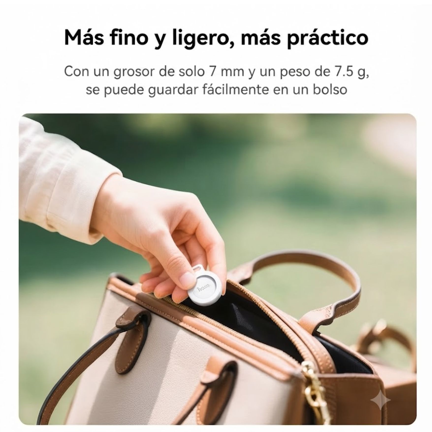 LOCALIZADOR INTELIGENTE RASTREADOR GPS HOCO E101 SMART FINDER DUAL IPHONE Y ANDROID - 7