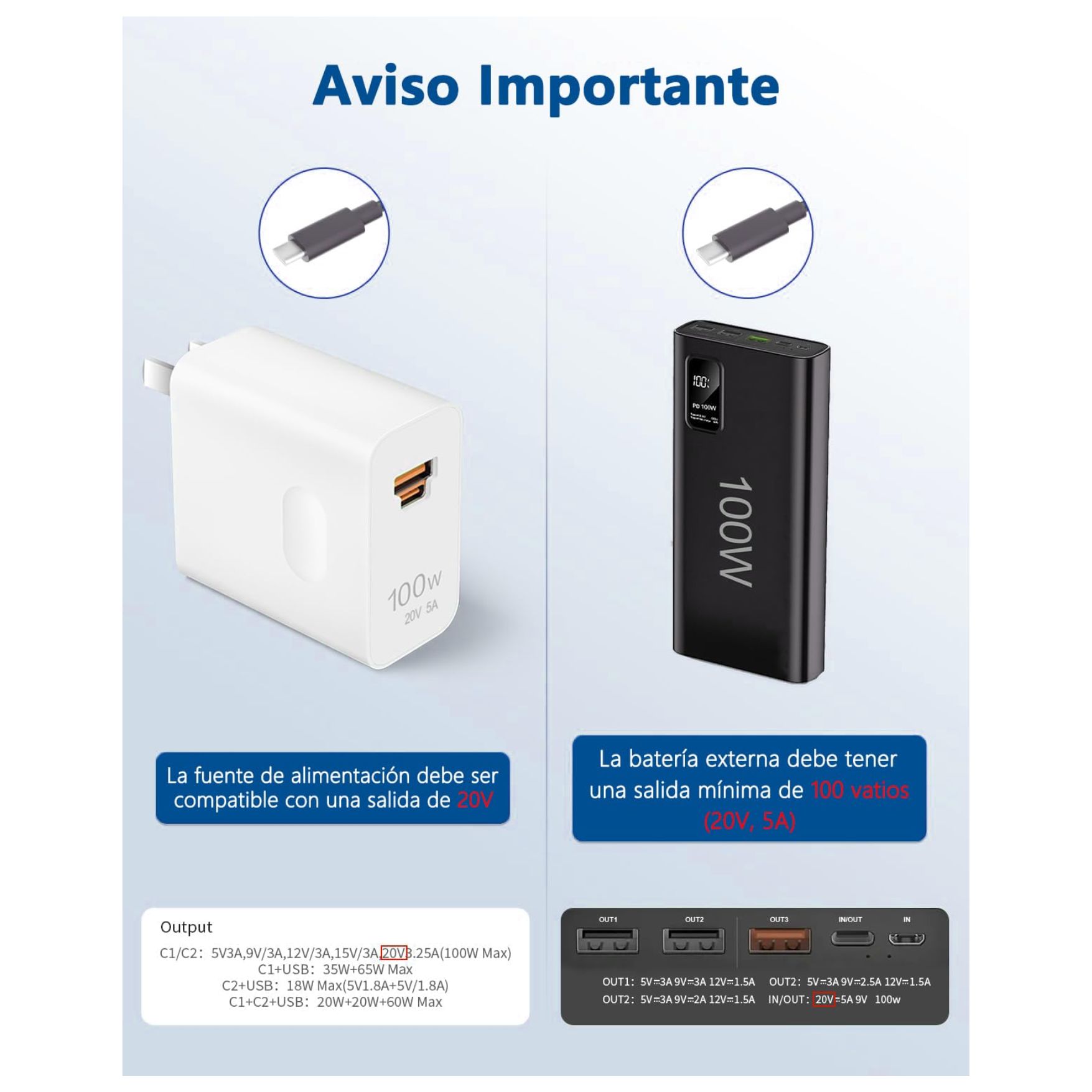 CABLE DE ALIMENTACIÓN PARA STARLINK MINI TIPO C A DC - 5 METROS - 7