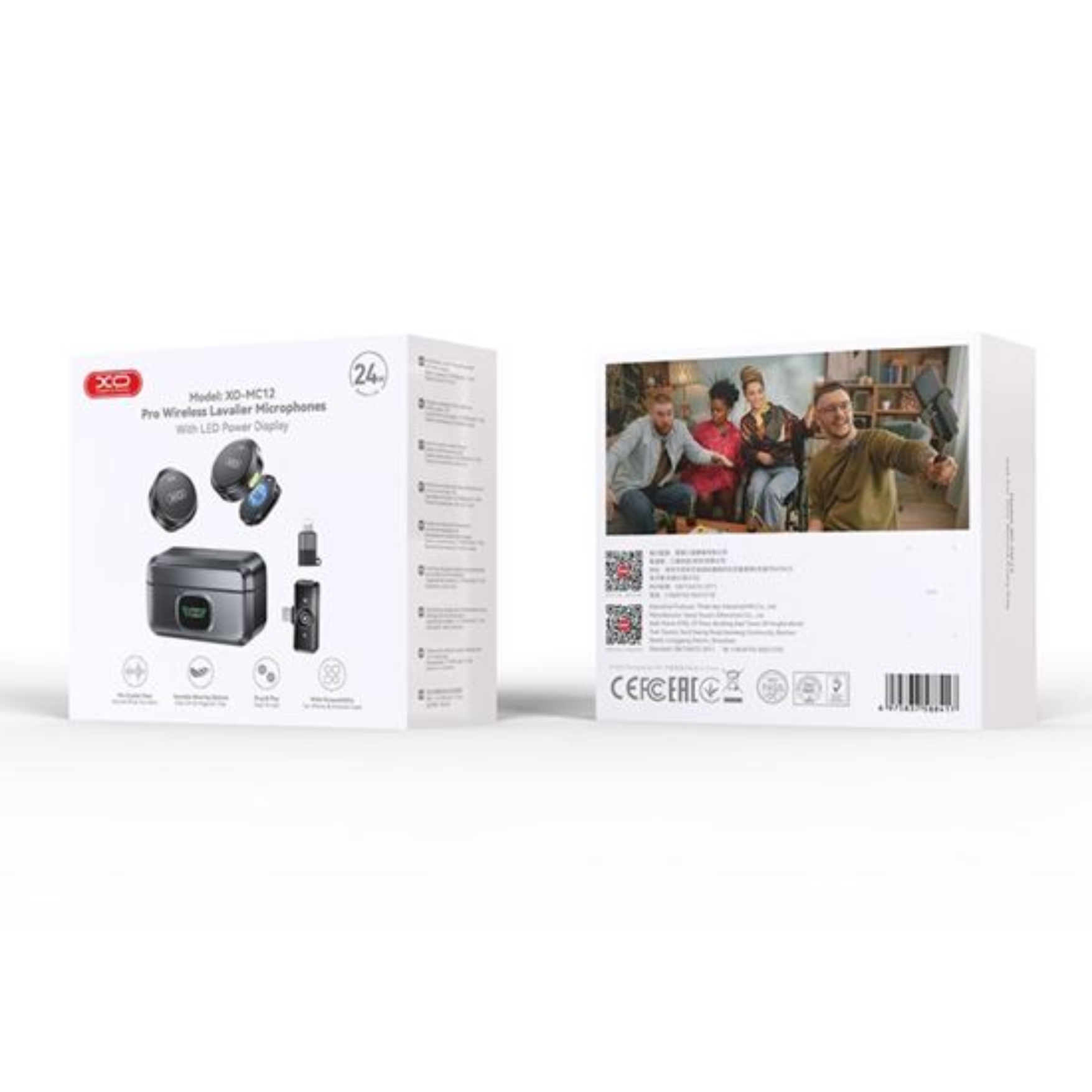 MICROFONO INALAMBRICO DE SOLAPA CON ESTUCHE DE CARGA PORTÁTIL XO REDUCCIÓN DE RUIDO TIKTOK YOUTUBE - 7