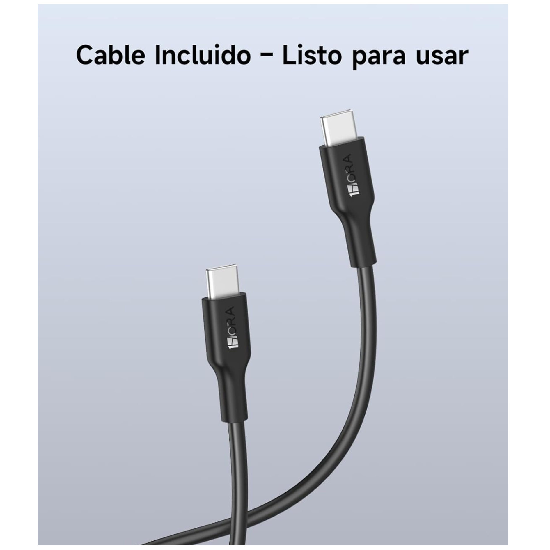 CARGADOR CARGA RAPIDA GAN 45W 1HORA + CABLE TYPE C PARA SAMSUNG HONOR OPPO IPHONE XIOAMI - 7