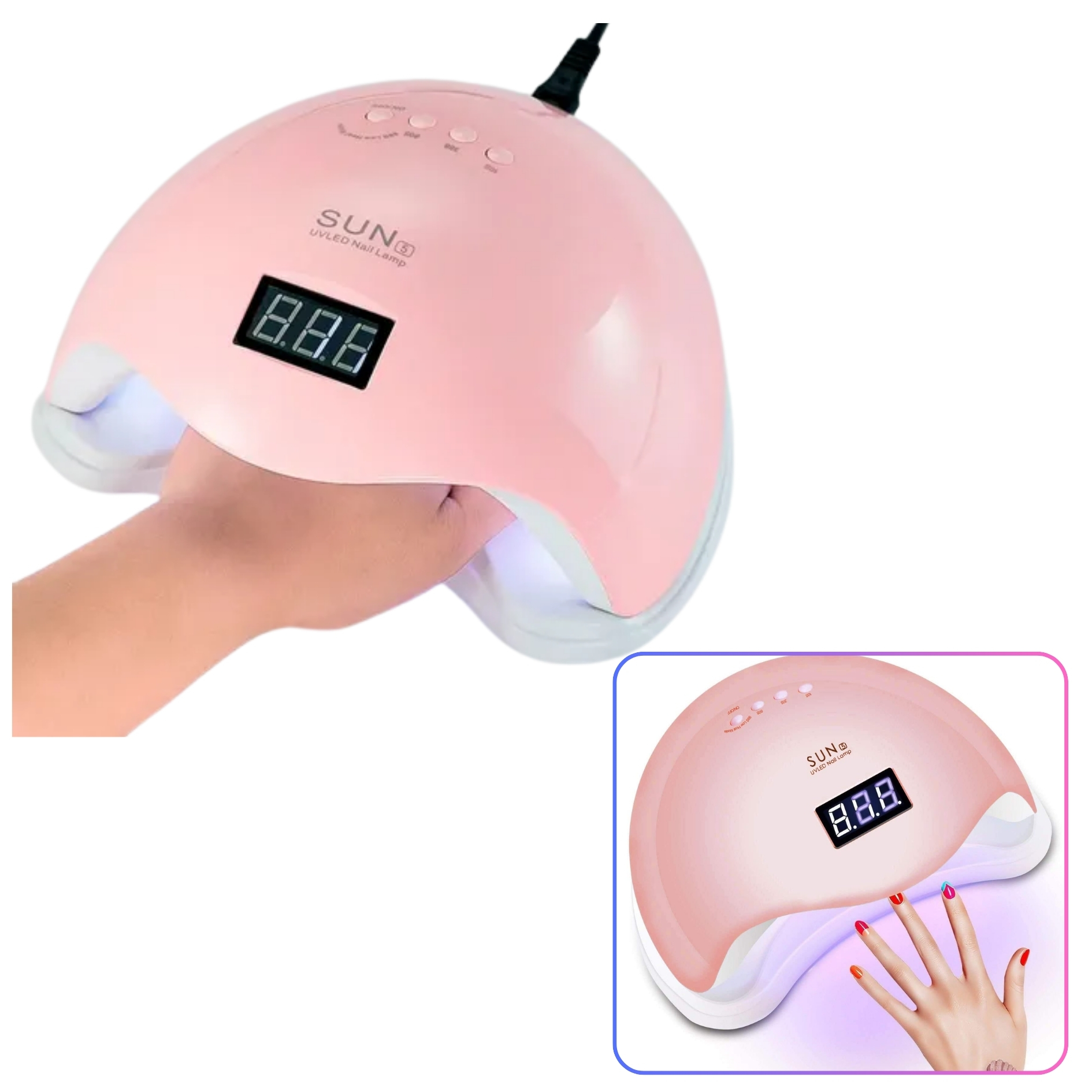 LAMPARA UÑAS UV LED 48W SECADORA ESMALTE PERMANENTE UÑAS - 1