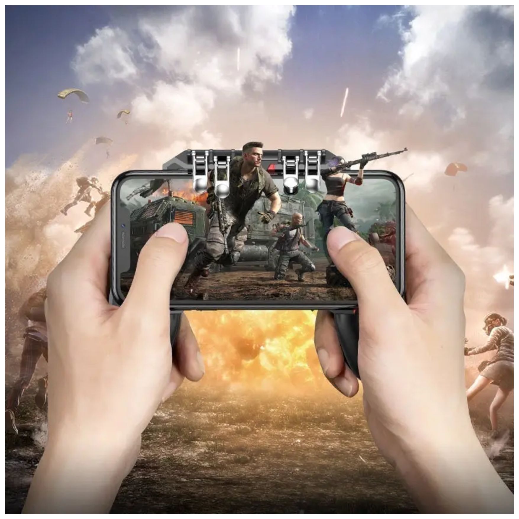 MANDO GATILLO DISPARADOR PARA CELULAR HOCO JUEGOS PUBG MOBILE, FREE FIRE CALL OF DUTY ANDROID, IOS - 4