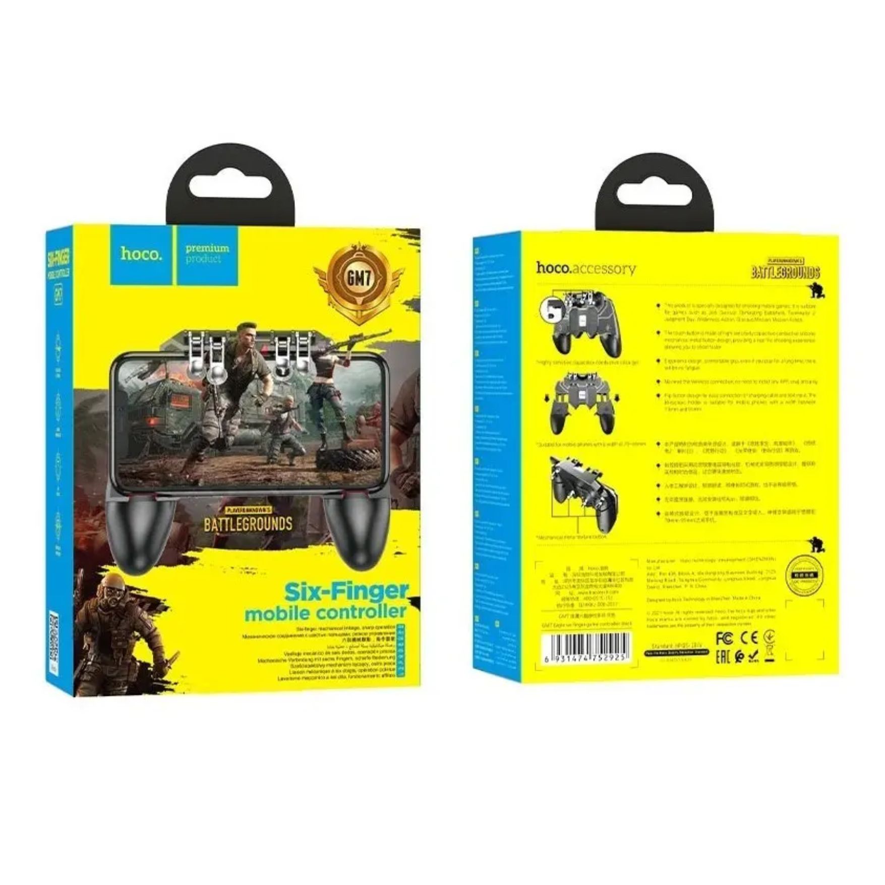 MANDO GATILLO DISPARADOR PARA CELULAR HOCO JUEGOS PUBG MOBILE, FREE FIRE CALL OF DUTY ANDROID, IOS - 7