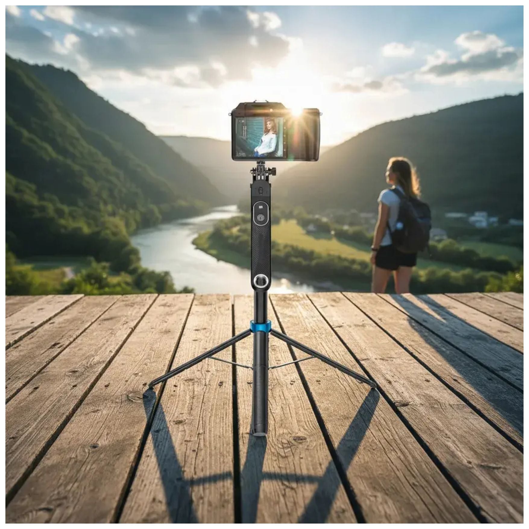 TRIPODE SELFIE STICK EXPANDIBLE 1.80M BLUETOOTH PORTATIL PARA CELULAR Y CAMARA TRANSMISIONES LIVE - 7