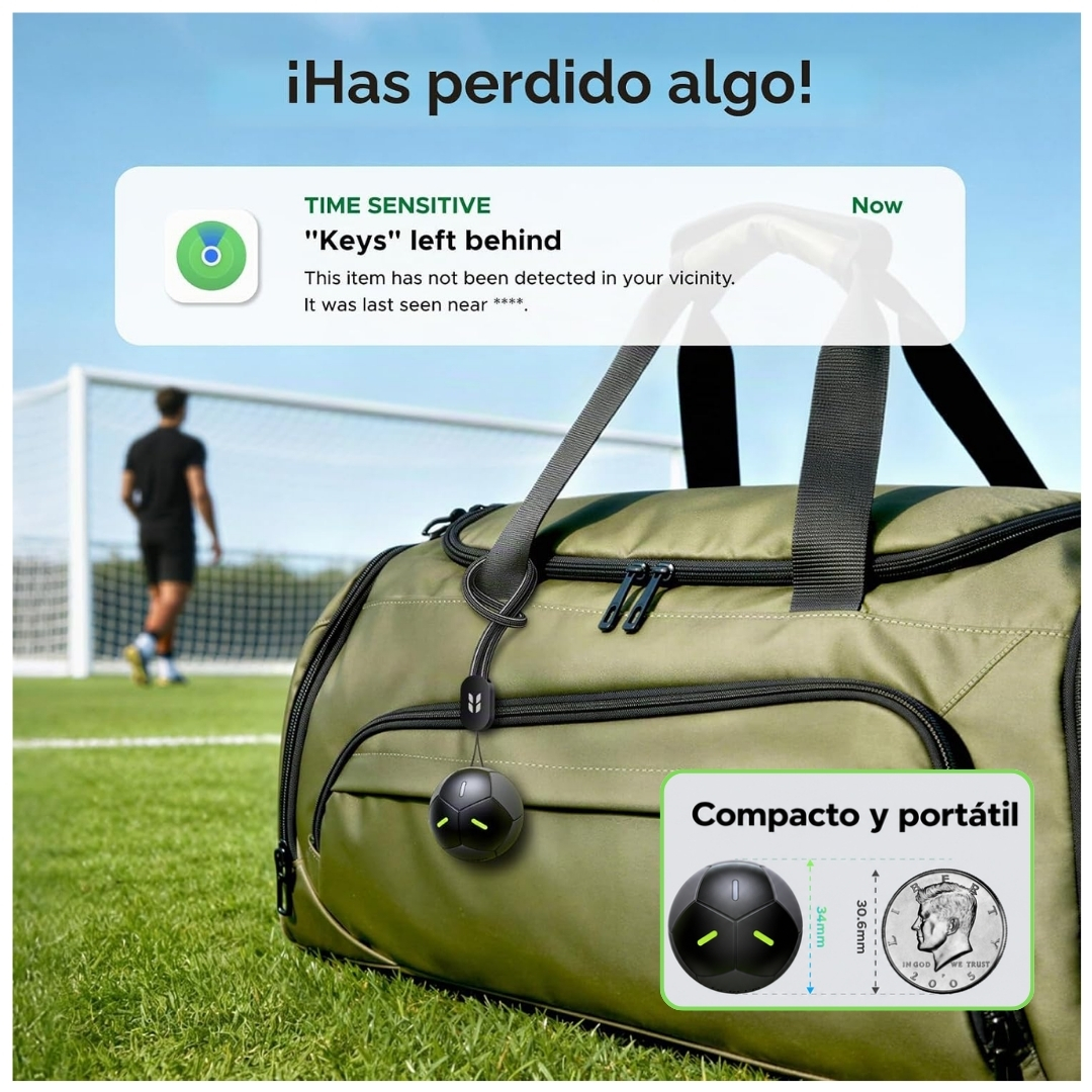 RASTREADOR LOCALIZADOR INTELIGENTE UGREEN FINE TRACK2 PARA IPHONE DISEÑO BALÓN IP68 FT309 - 6