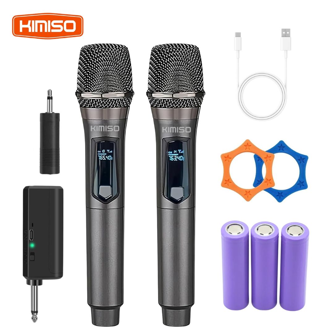 MICRÓFONO INALÁMBRICO KARAOKE DUAL 2 EN 1 RECARGABLE PARA EVENTOS - 1