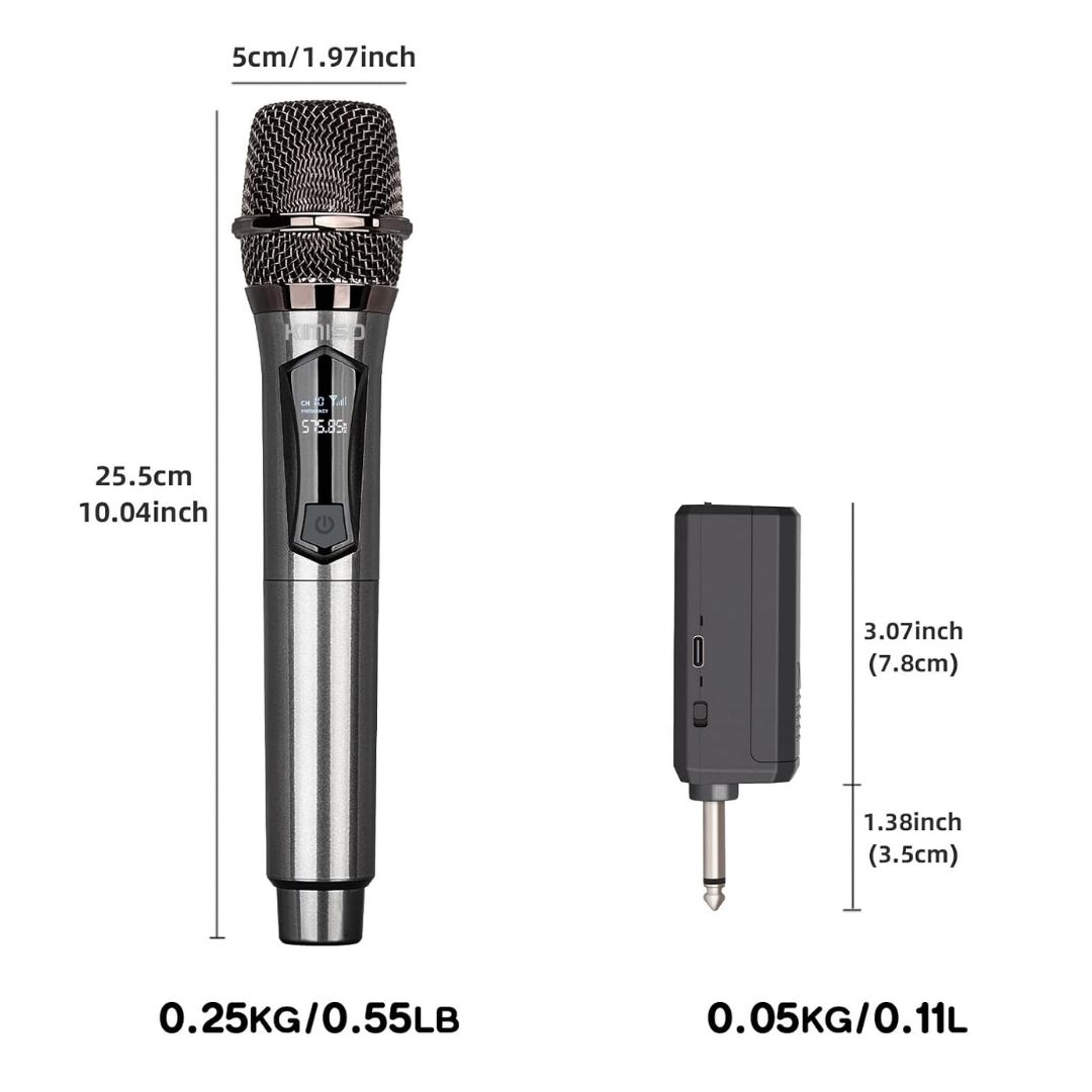 MICRÓFONO INALÁMBRICO KARAOKE DUAL 2 EN 1 RECARGABLE PARA EVENTOS - 5