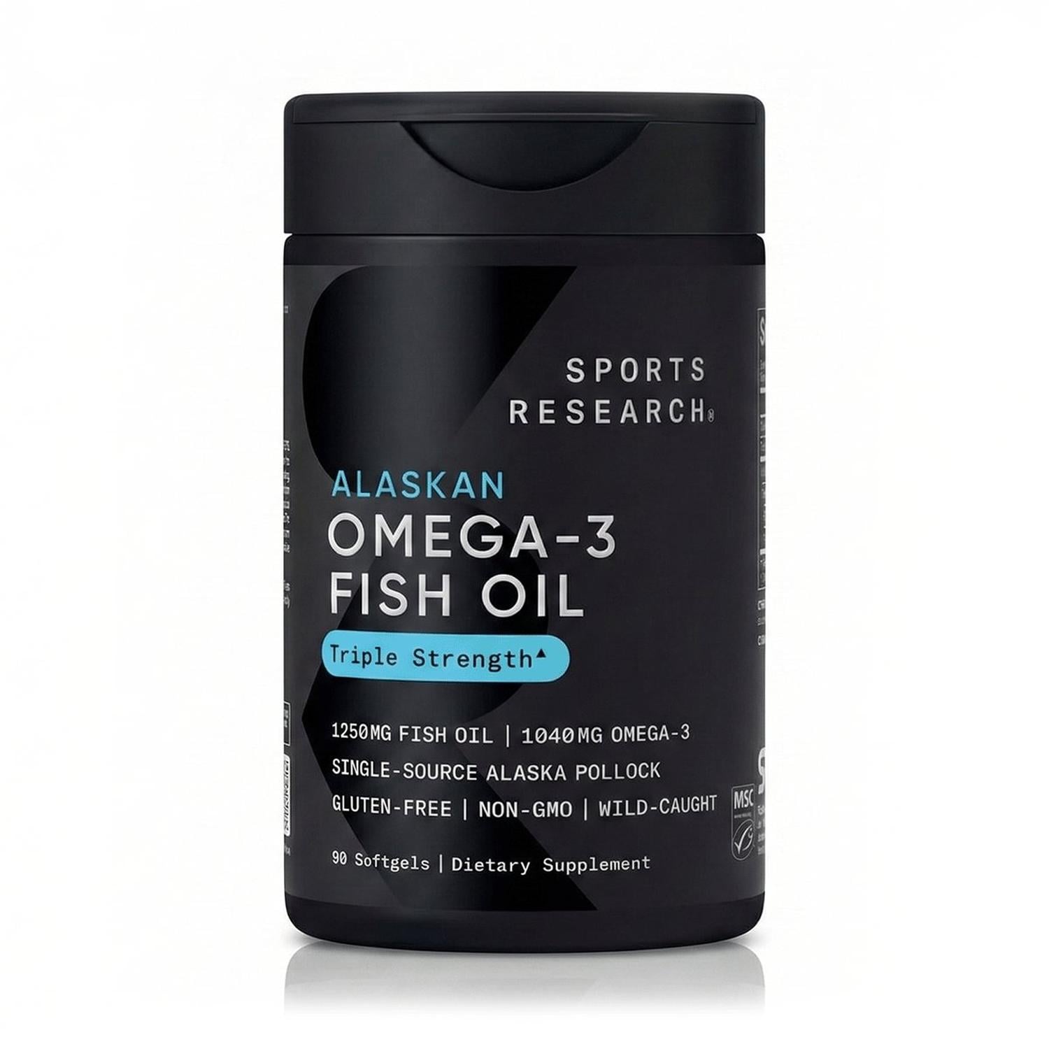 OMEGA 3 TRIPLE FUERZA 1040MG (90 SOFTGELS) – SPORTS RESEARCH - 1