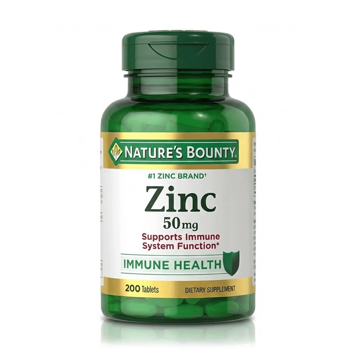 ZINC 50 MG (200 TABLETAS) - NATURE’S BOUNTY - 1