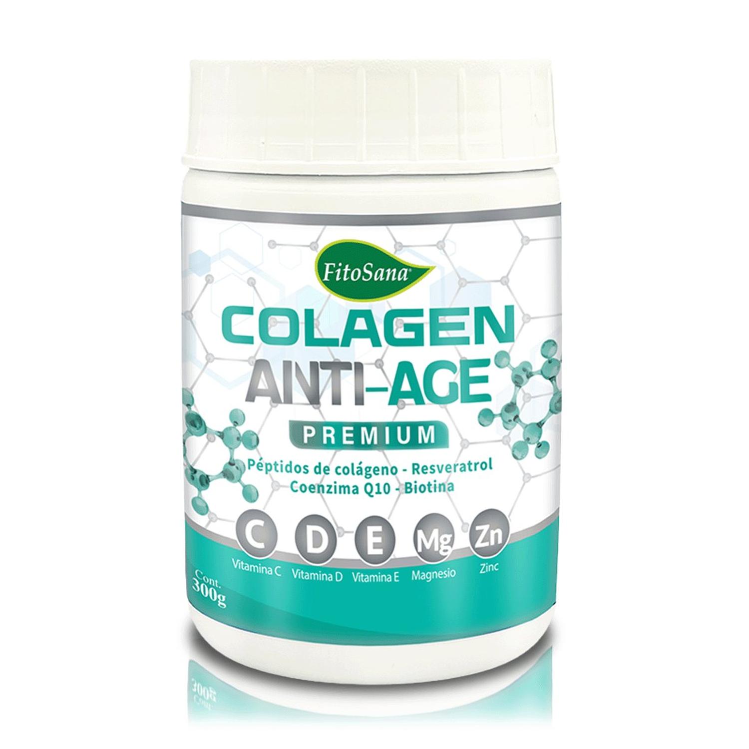 PÉPTIDOS DE COLÁGENO, RESVERATROL, COQ10, BIOTINA (300 G) - FITOSANA - 1