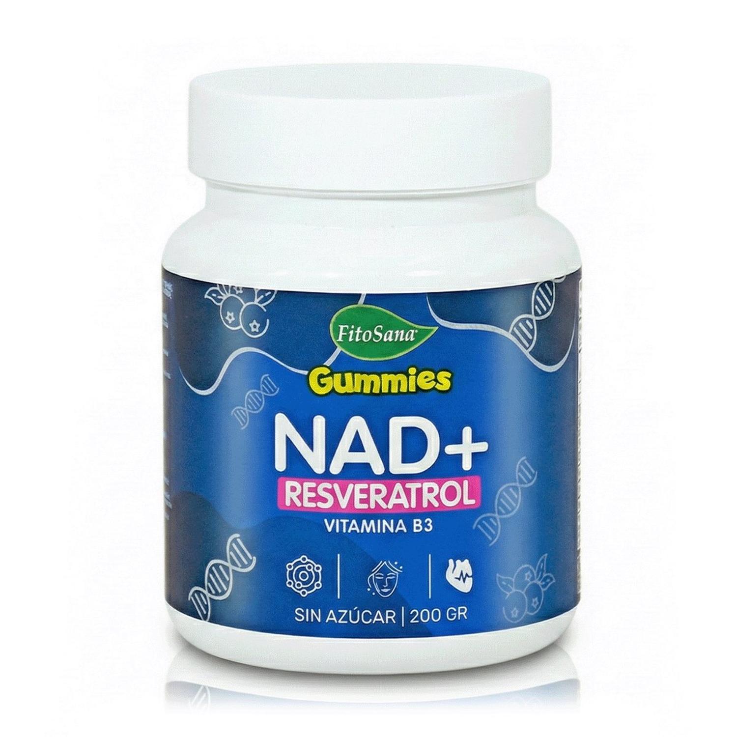 NAD + RESVERATROL EN GOMITAS SIN AZÚCAR (200 G) - VITALIDAD JOVEN - FITOSANA - 1