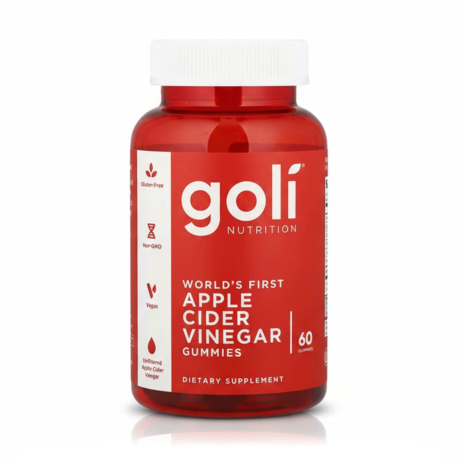 VINAGRE DE MANZANA 1000 MG (60 GOMITAS) - GOLI NUTRITION - 1
