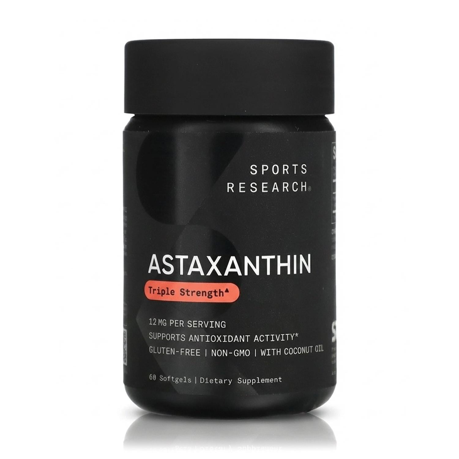 ASTAXANTINA TRIPLE FUERZA 12 MG (60 SOFTGELS) - SPORTS RESEARCH - 1