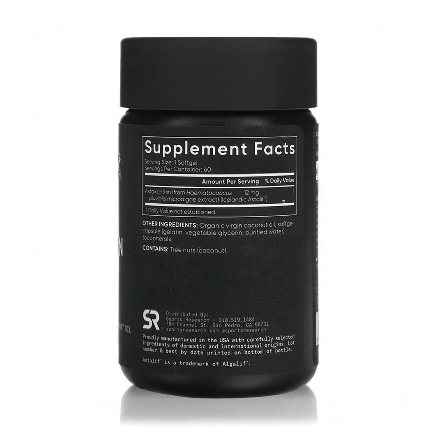 ASTAXANTINA TRIPLE FUERZA 12 MG (60 SOFTGELS) - SPORTS RESEARCH - 2