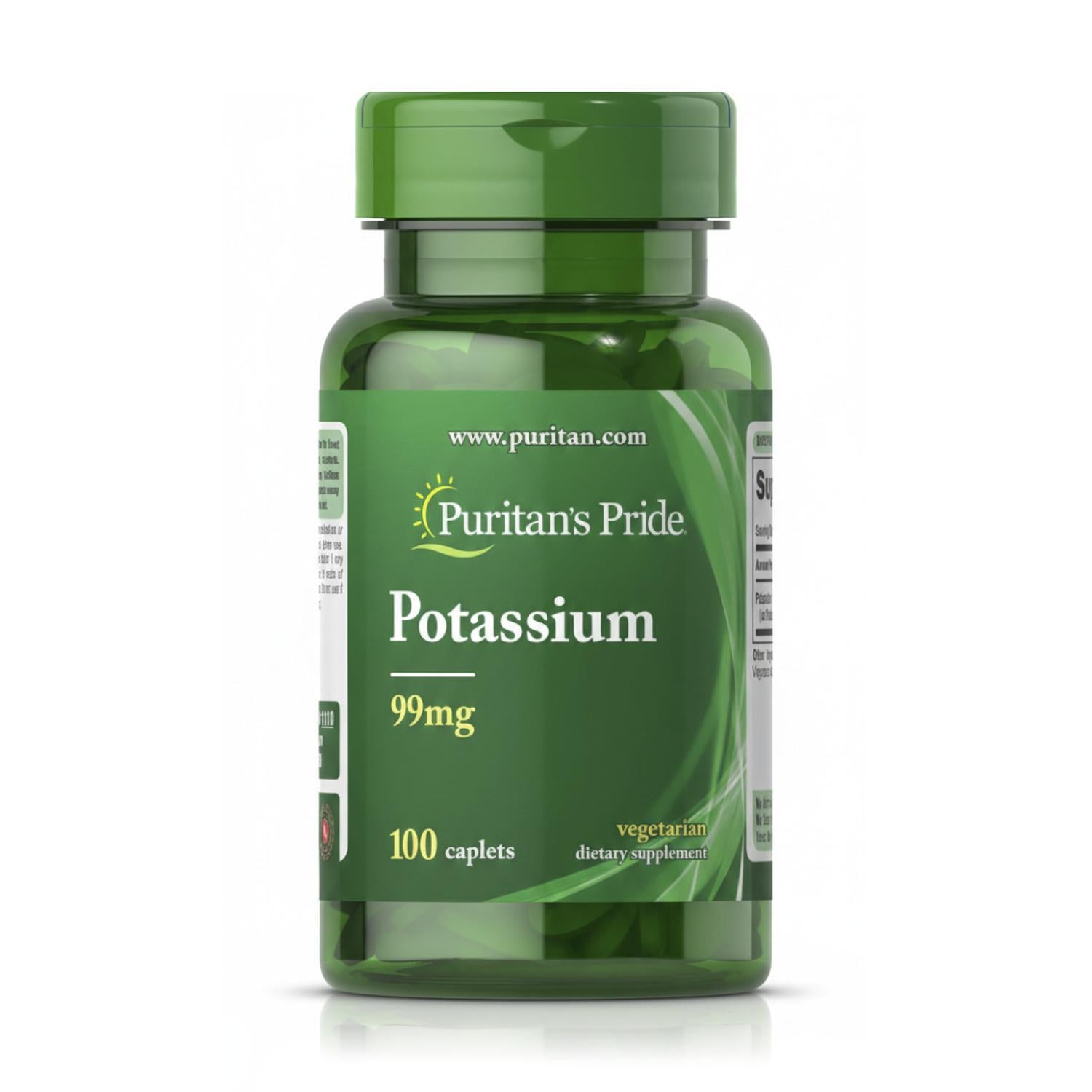 POTASIO 99 MG (100 CÁPSULAS) - PURITAN'S PRIDE - 1