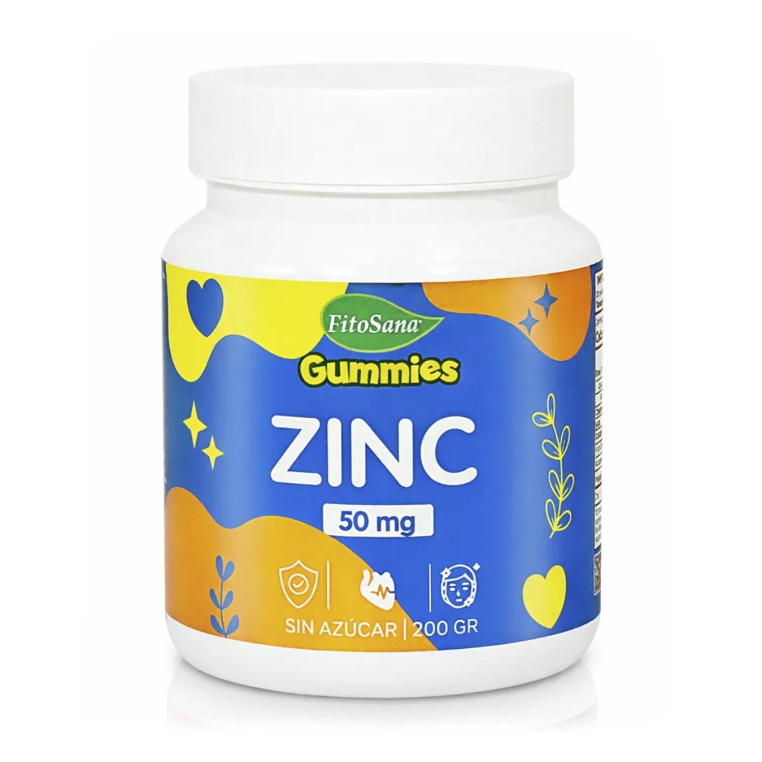 ZINC 50 MG GOMITAS SIN AZÚCAR (200 G) - FITOSANA - 1