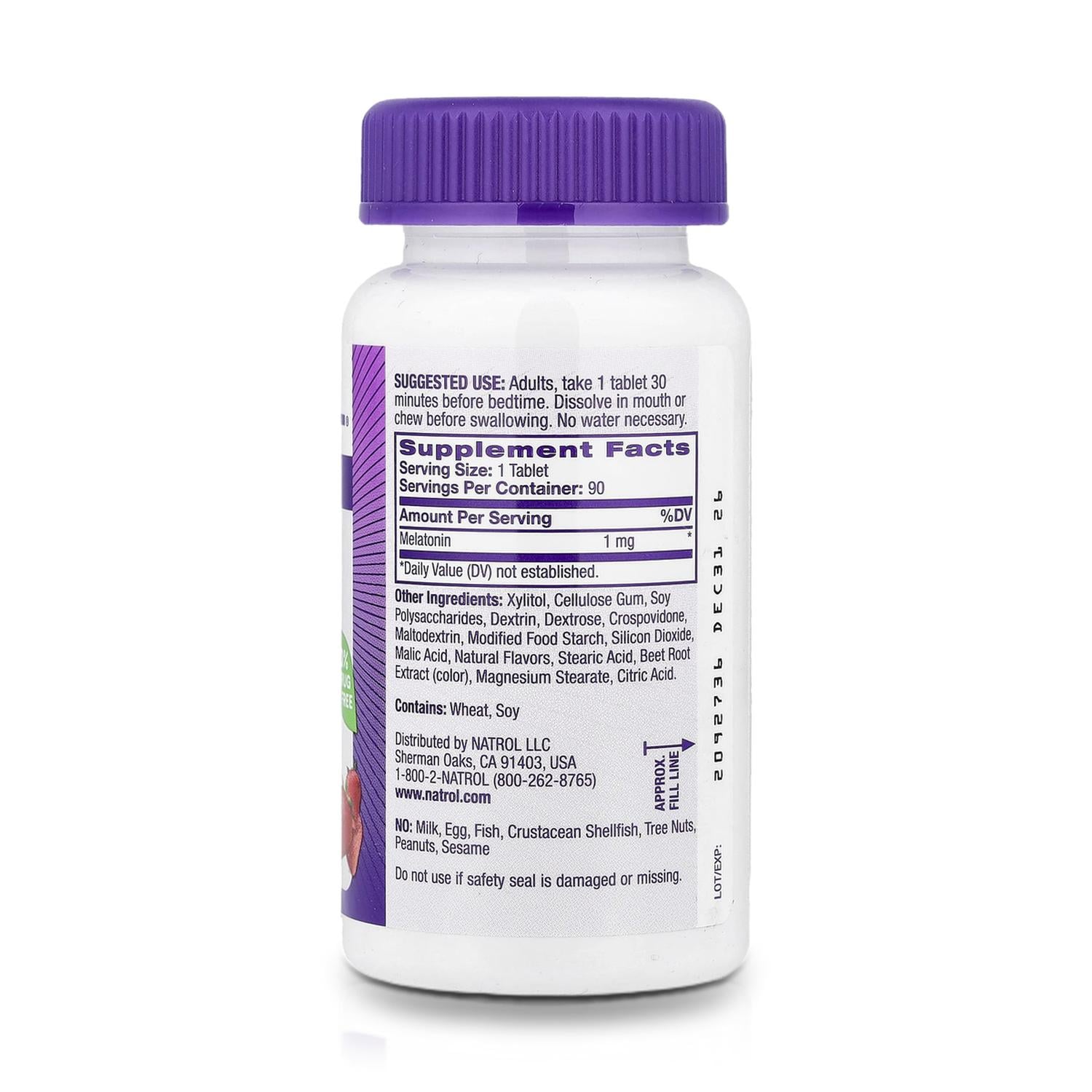 MELATONINA 1 MG (90 TABLETAS) - NATROL - 2