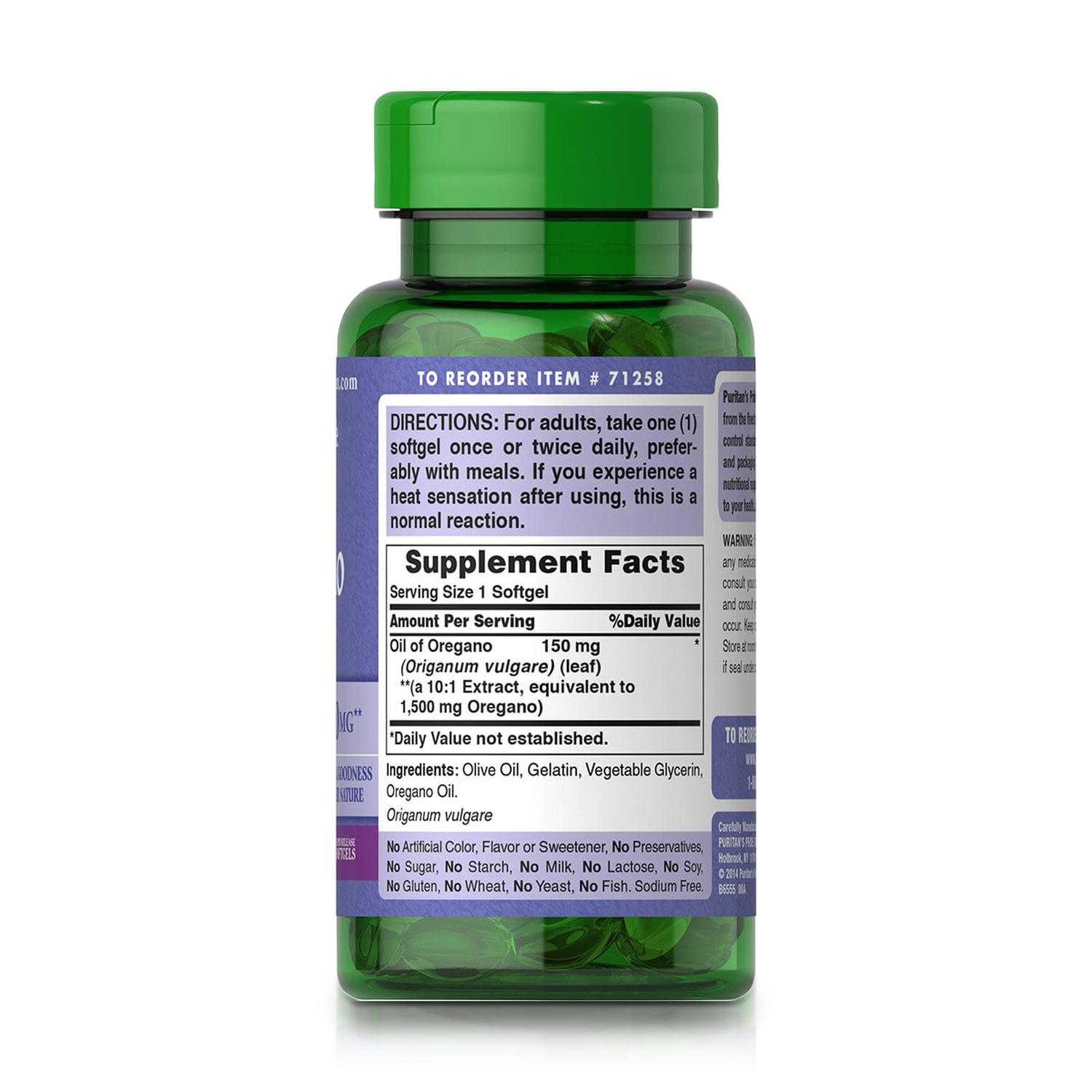 ACEITE DE ORÉGANO 150 MG (180 SOFTGELS) - PURITAN'S PRIDE - 2