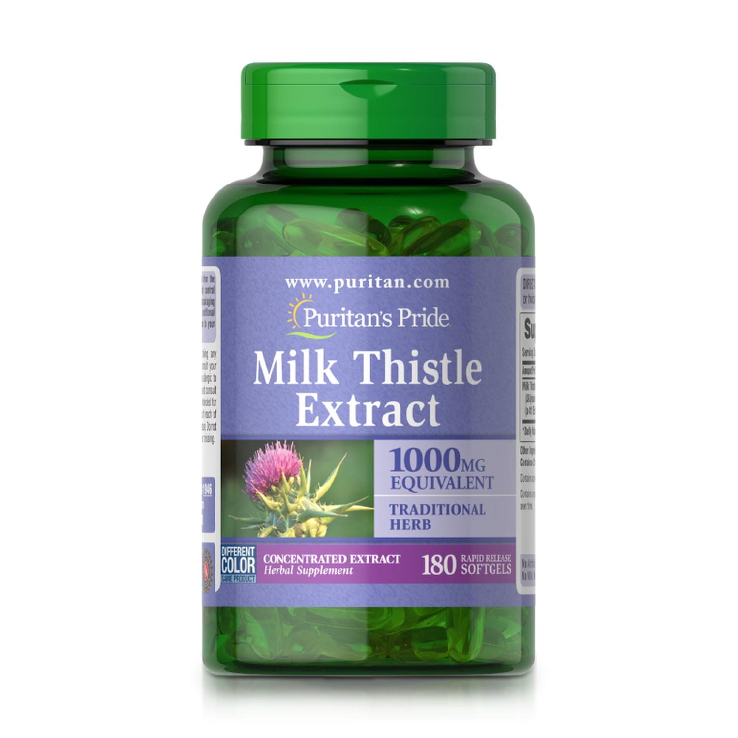 MILK THISTLE EXTRACT 250 MG (180 SOFTGELS) - PURITAN'S PRIDE - 1