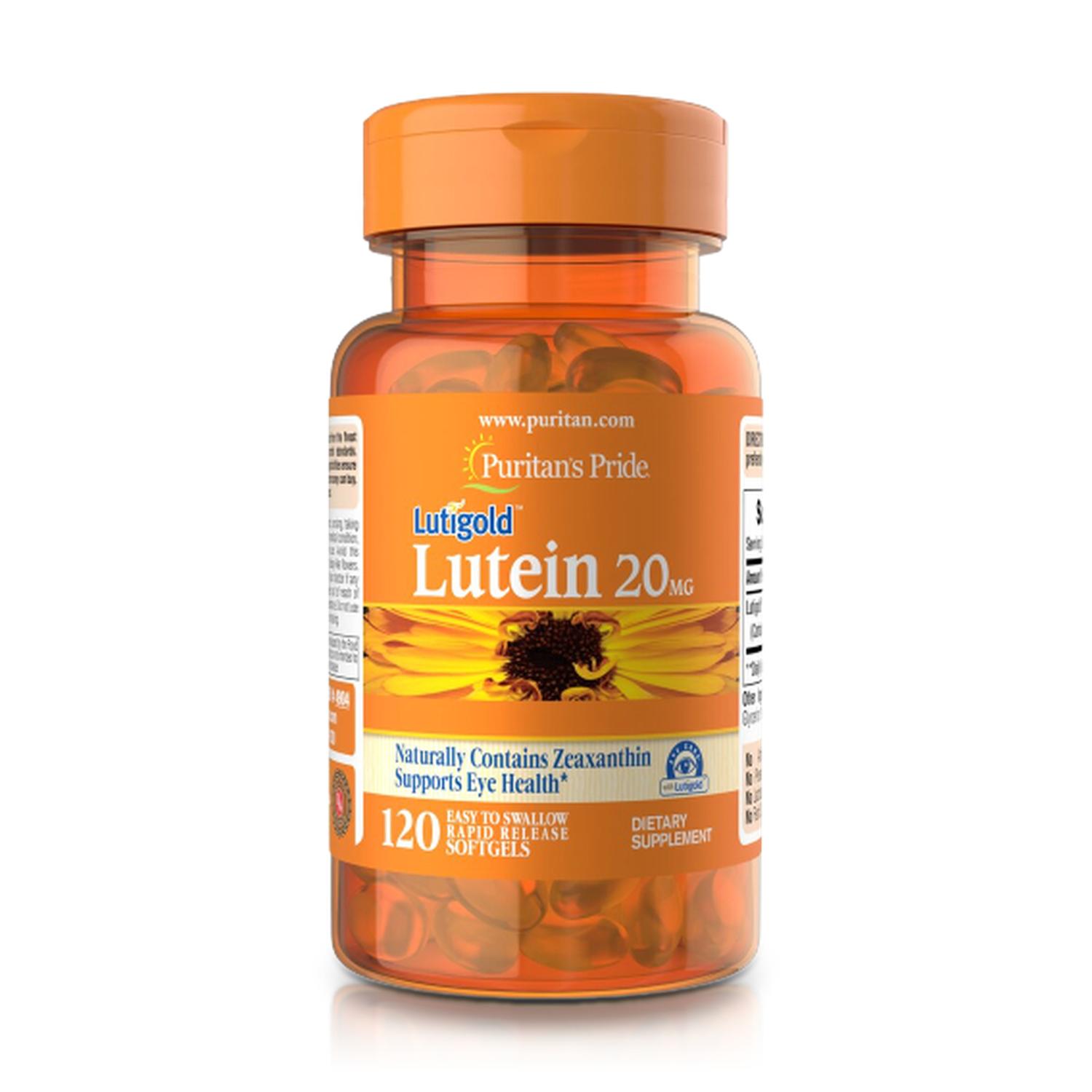LUTEÍNA 20 MG + ZEAXANTINA 800 MCG (120 SOFTGELS) - PURITAN'S PRIDE - 1
