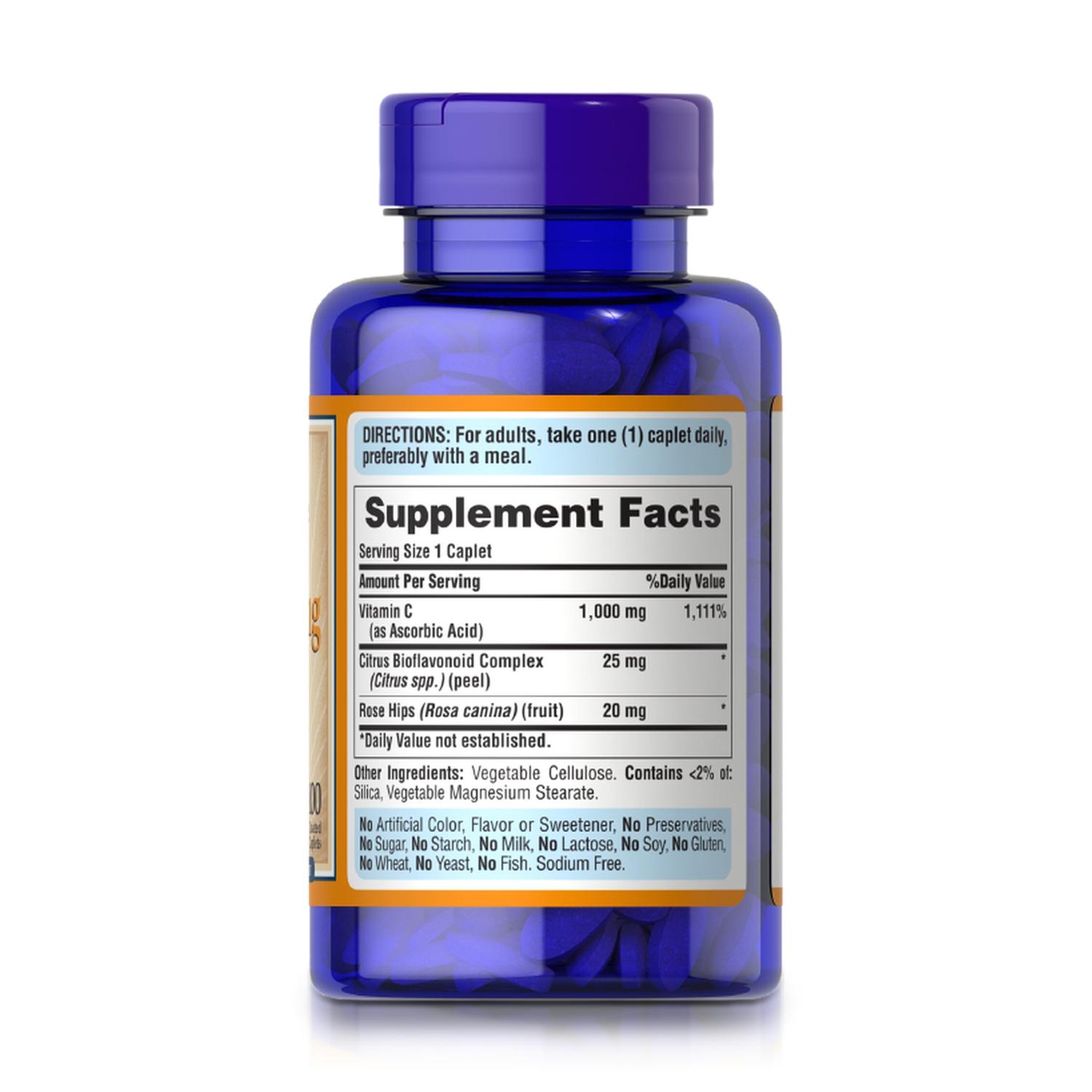 VITAMINA C 1000 MG + BIOFLAVONOIDES (100 TABLETAS) - PURITAN'S PRIDE - 2