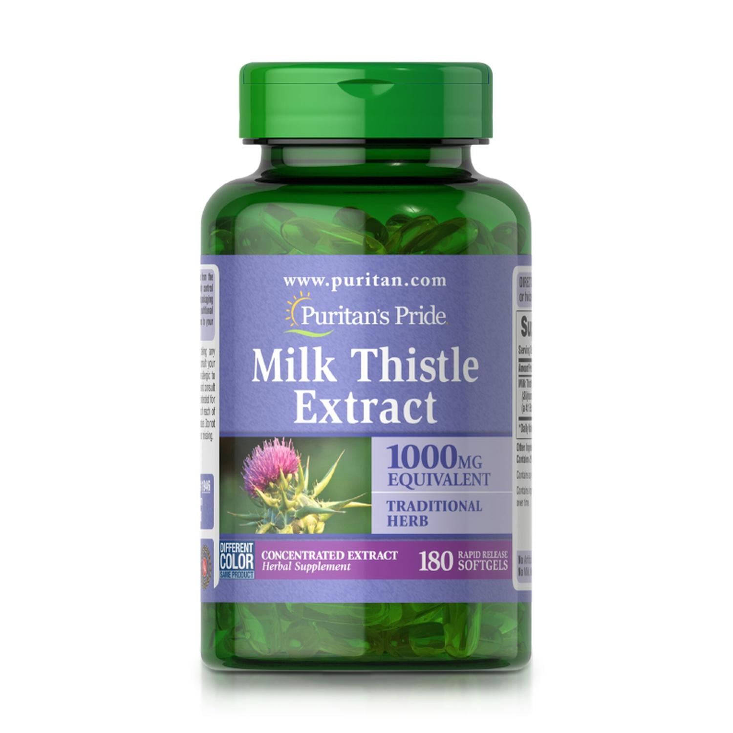 MILK THISTLE EXTRACT 250 MG (180 SOFTGELS) - PURITAN'S PRIDE - 1