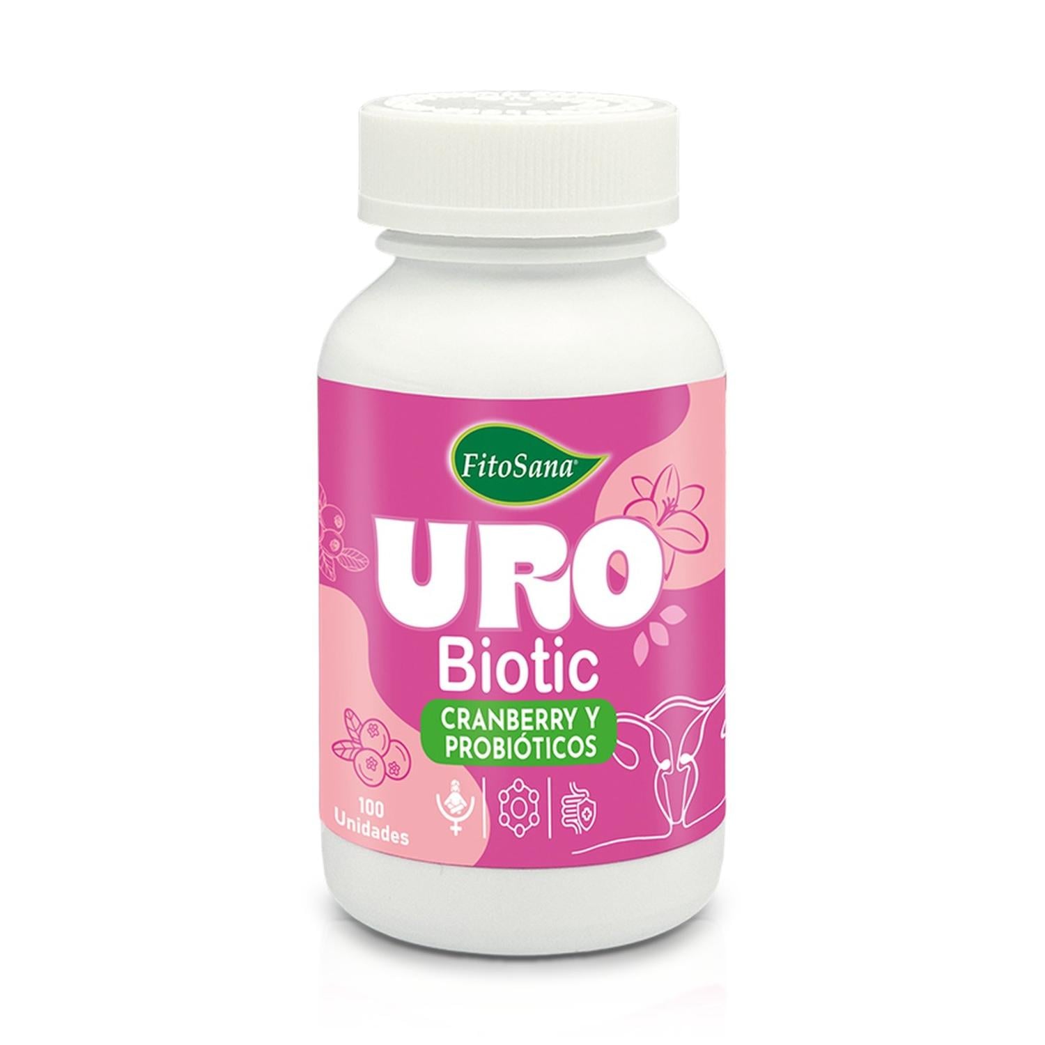 URO BIOTIC CRANBERRY Y PROBIÓTICOS (100 CÁPSULAS) - FITOSANA - 1