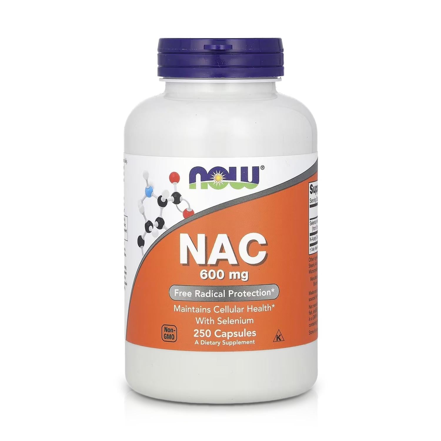 NAC 600 MG CON SELENIO (250 CÁPSULAS) - NOW FOODS - 1