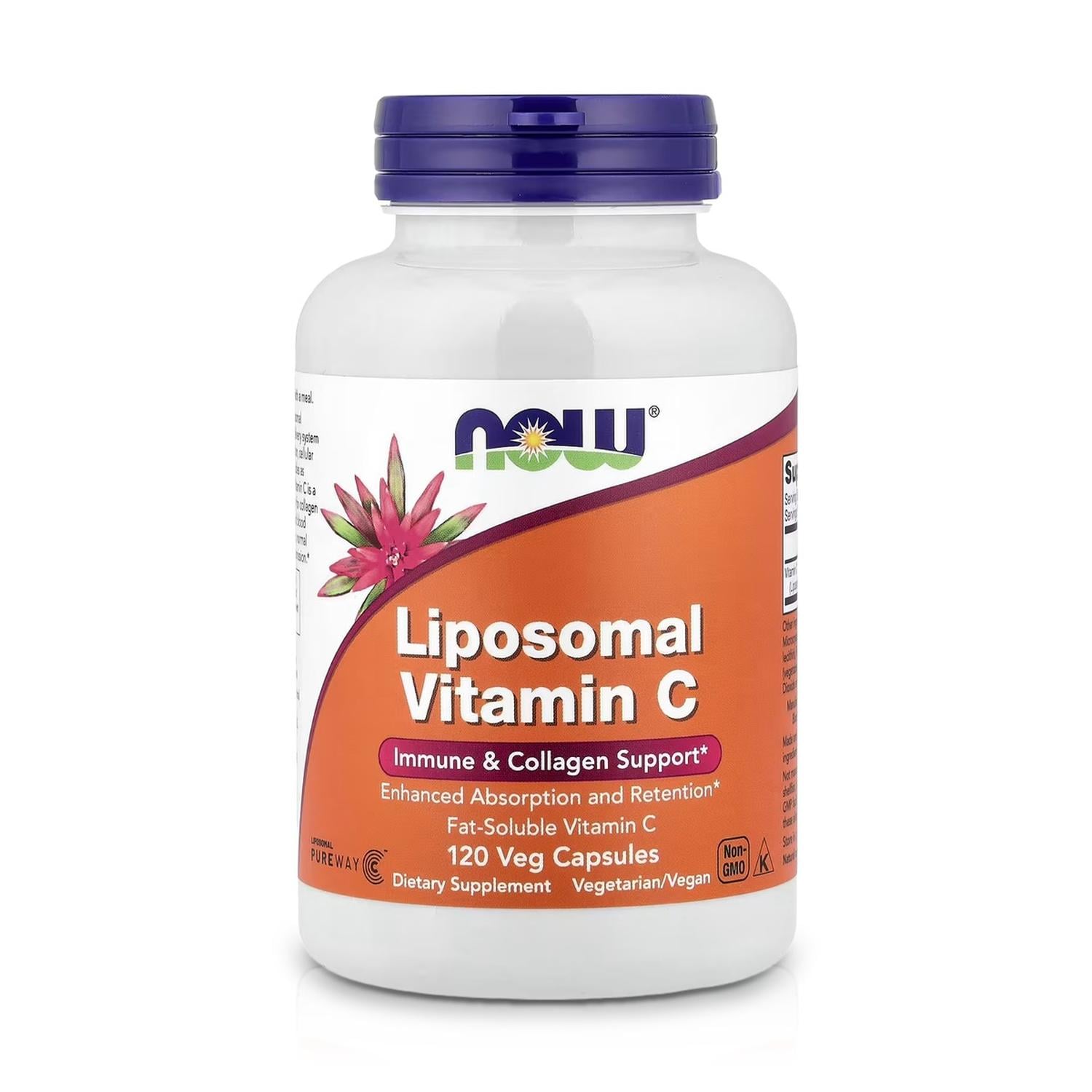 VITAMINA C LIPOSOMAL 1000 MG (120 CÁPSULAS) - NOW FOODS - 1