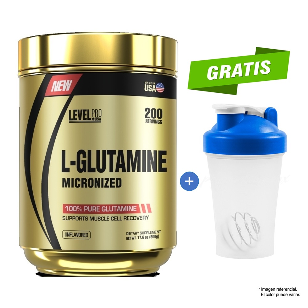 LEVEL PRO GLUTAPURE 500 GRAMOS - 200 SERVICIOS - 1
