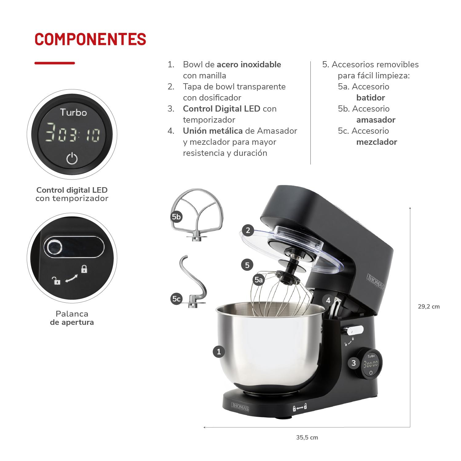 BATIDORA DE PEDESTAL TH-915PND - 6