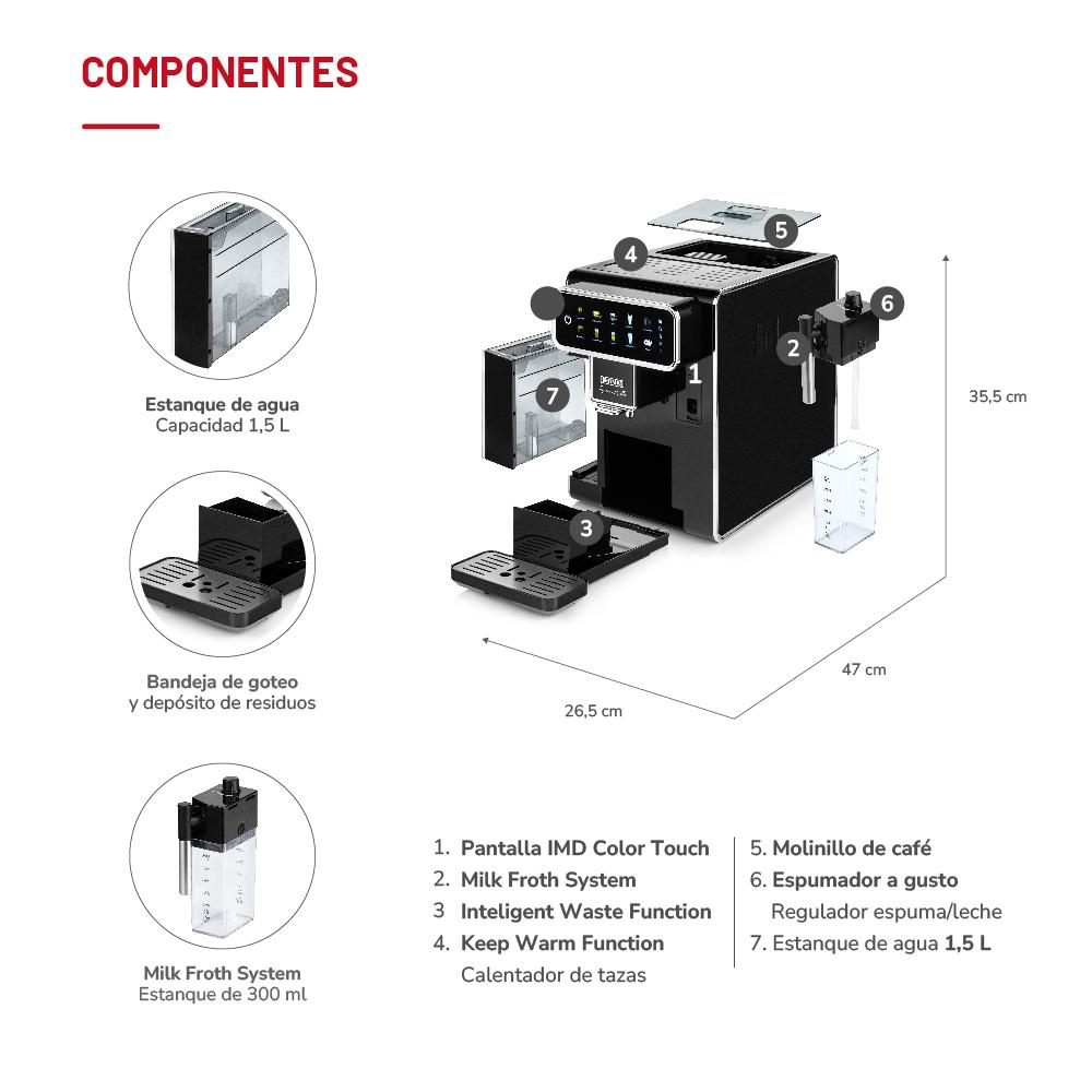 CAFETERA AUTOMÁTICA SUPREMAKAFFEE TH-175DEML - 5